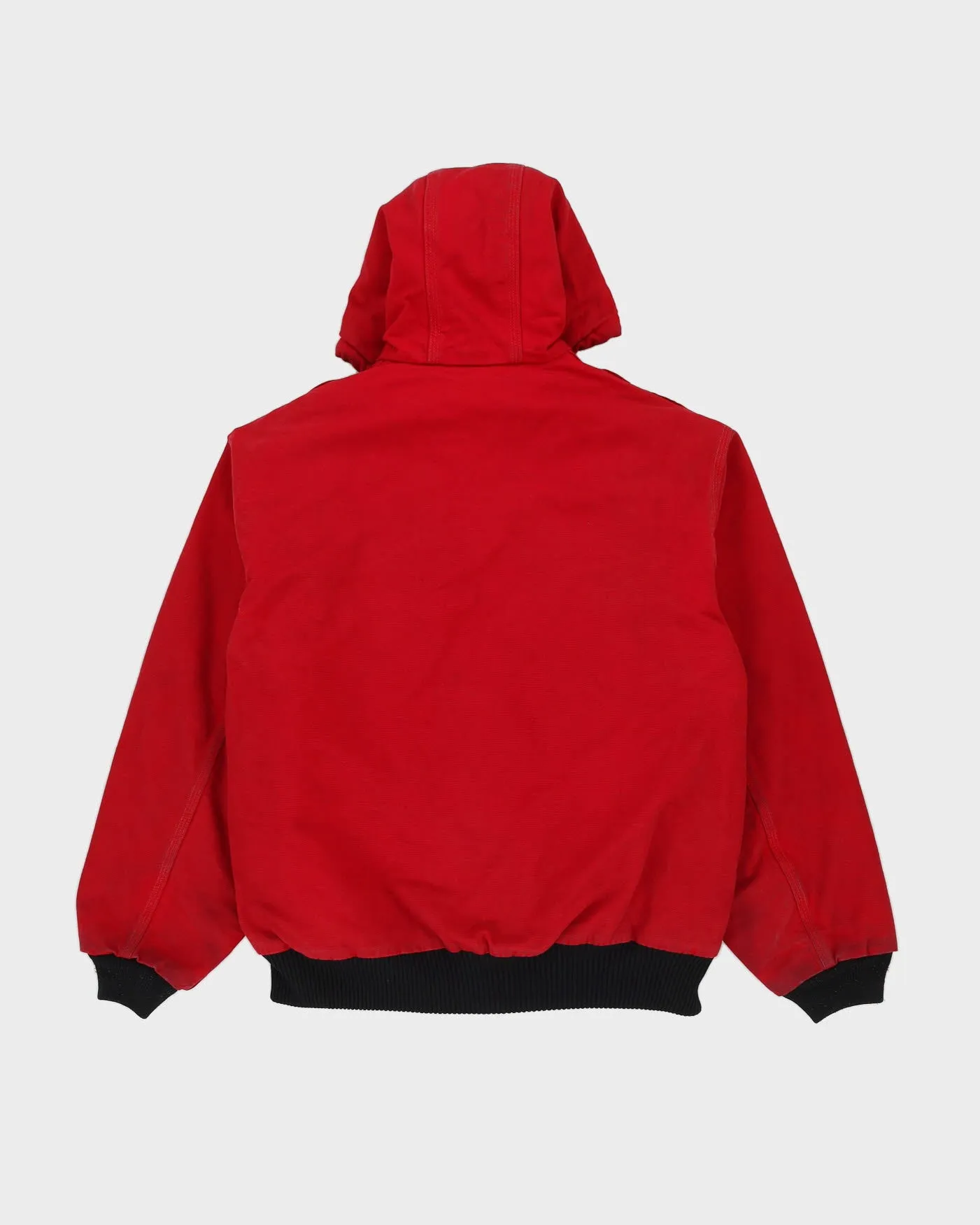 00s Carhartt Red Workwear Hooded Jacket - L