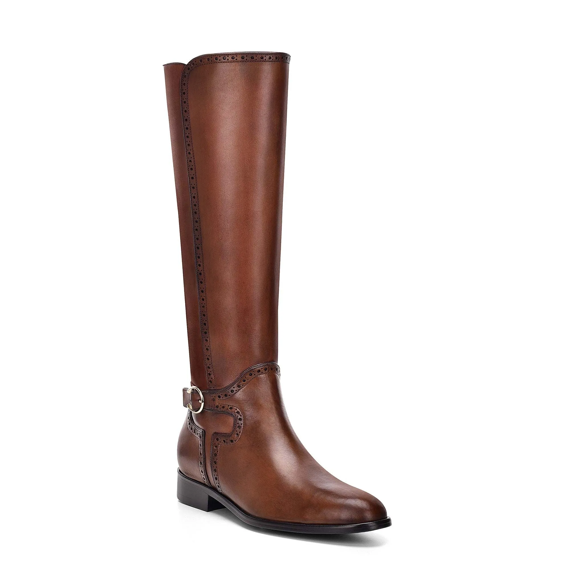 17TRNRN - Cuadra honey fashion leather riding knee boots for women