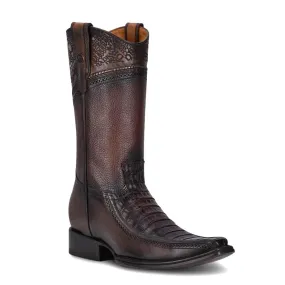 1B1DFY - Cuadra brown dress cowboy caiman boots for men