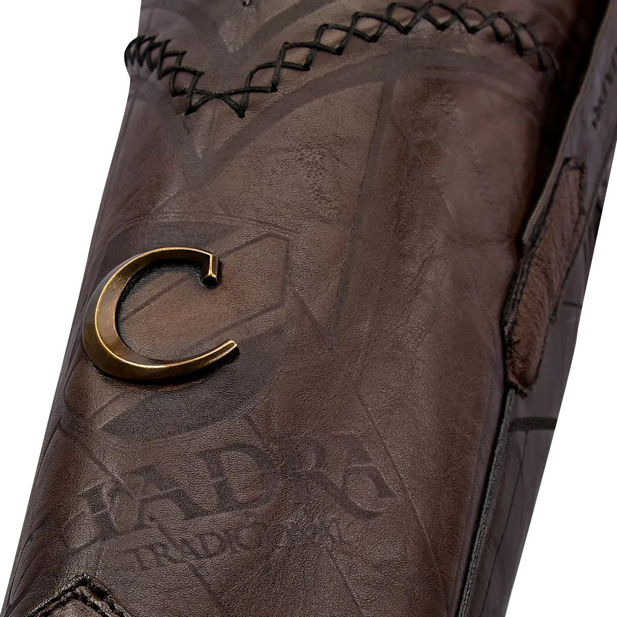 1B2FA1 - Cuadra chocolate dress cowboy ostrich leather boots for men