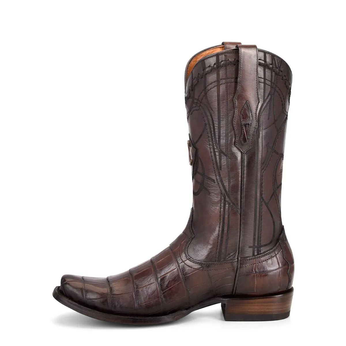 1J1NAL - Cuadra honey dress cowboy exotic alligator leather boots for men