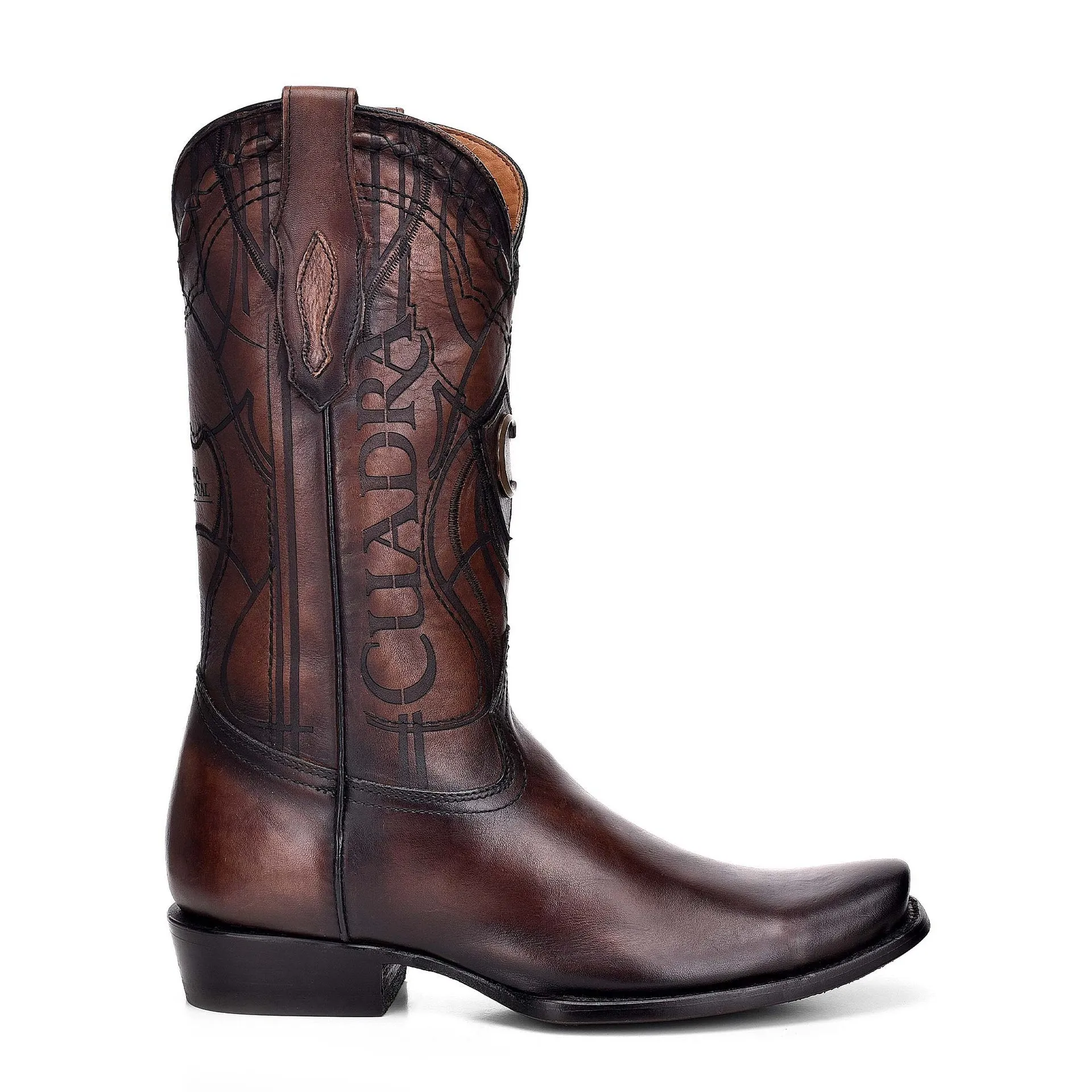 1J1NRS - Cuadra chestnut western cowboy cowhide leather boots for men