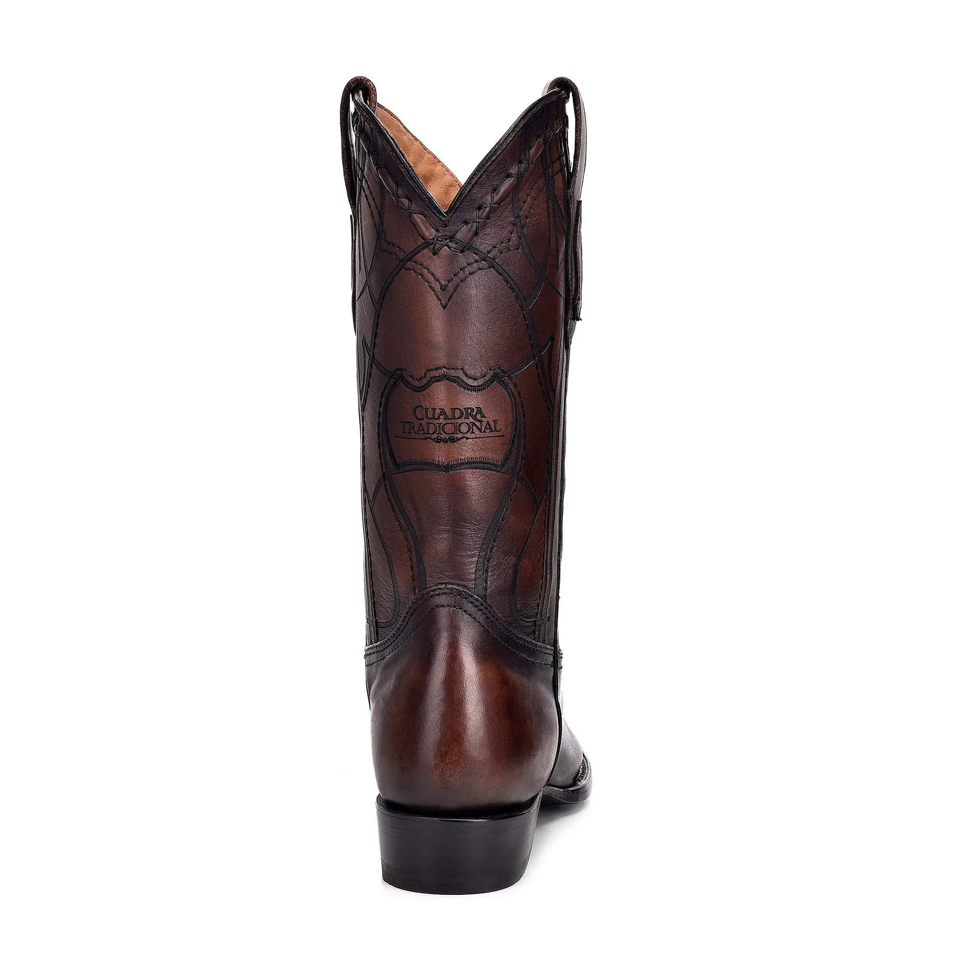 1J1NRS - Cuadra chestnut western cowboy cowhide leather boots for men