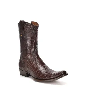 1J28AL - Cuadra honey cowboy and western full alligator leather boots for men