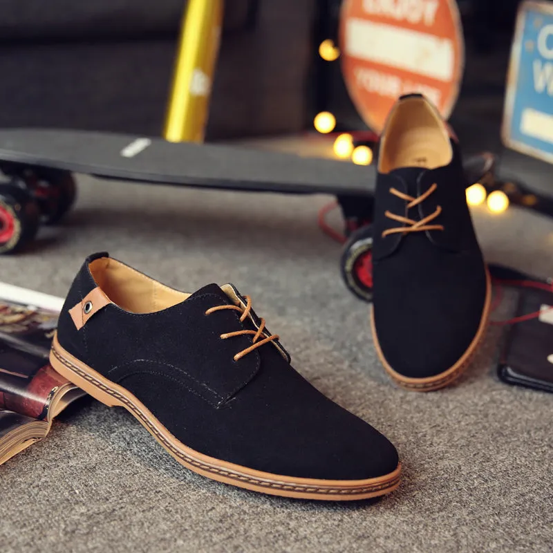 2020 Spring Suede Leather Men Shoes Oxford Casual Shoes Classic Sneakers Comfortable Footwear Dress