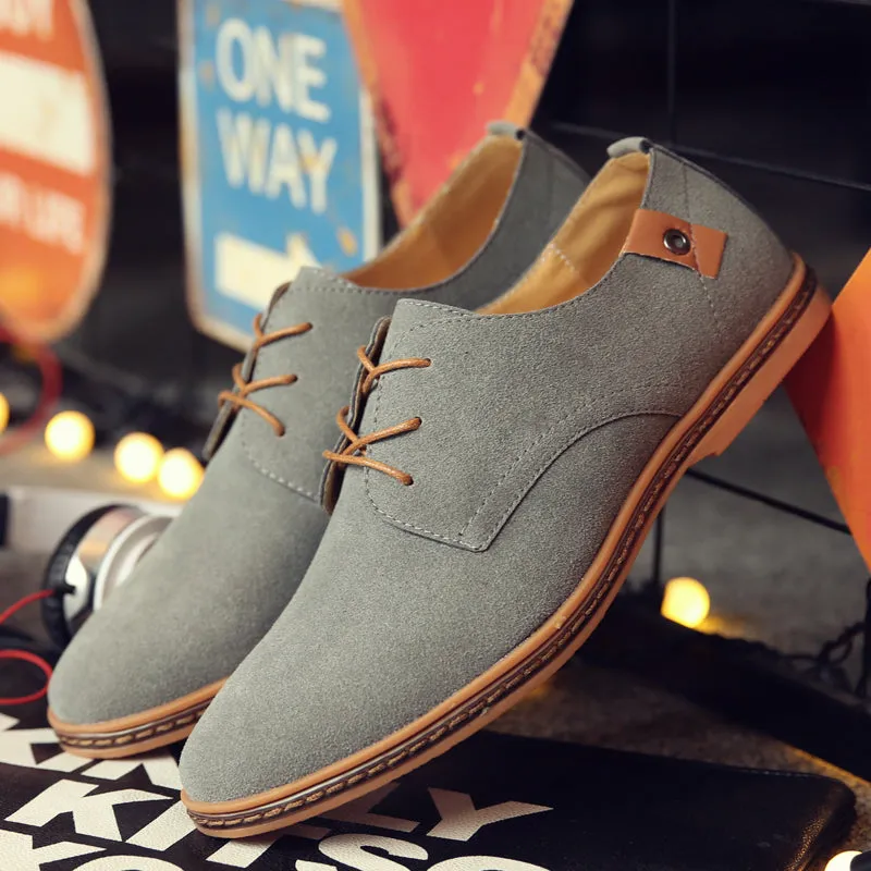 2020 Spring Suede Leather Men Shoes Oxford Casual Shoes Classic Sneakers Comfortable Footwear Dress