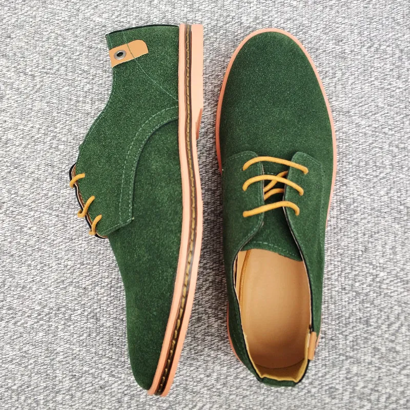 2020 Spring Suede Leather Men Shoes Oxford Casual Shoes Classic Sneakers Comfortable Footwear Dress