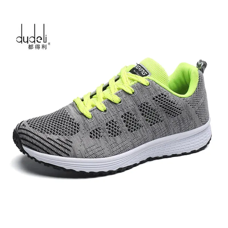 2021 Spring Women Shoes Flats Lady Fashion Casual Breathable Sneakers Mesh Running Shoes Women Sport