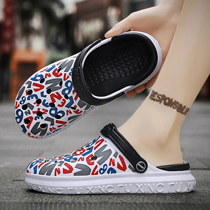 2022 Men Sandals Literide Hole Shoes Rubber Clogs For Men Eva Unisex Garden Shoes Red Adulto Cholas