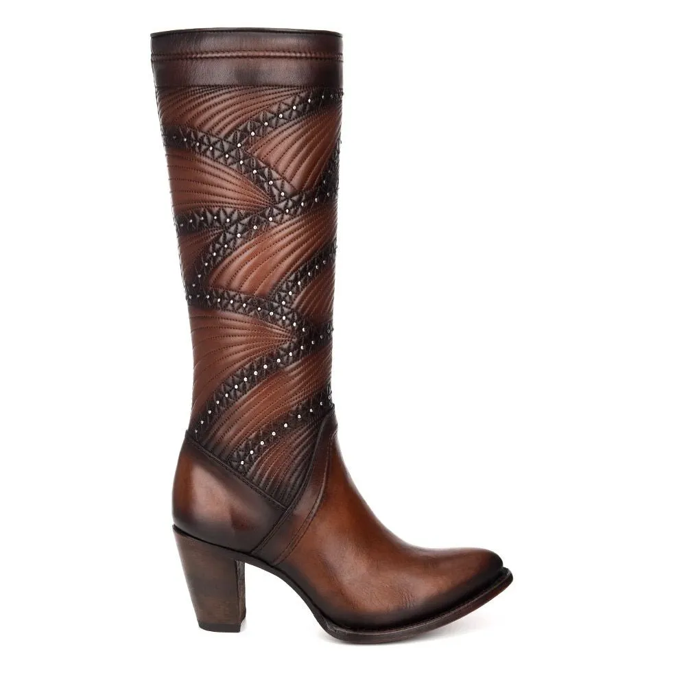 3F23RS - Cuadra honey fashion Paris Texas leather quilted boots for women