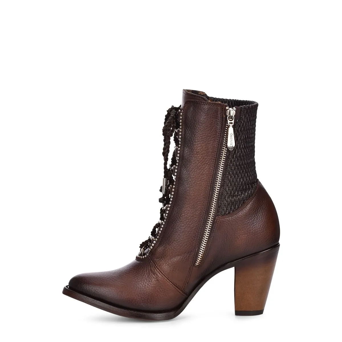 3F84RS - Cuadra chocolate Paris Texas cowboy leather ankle boots for women