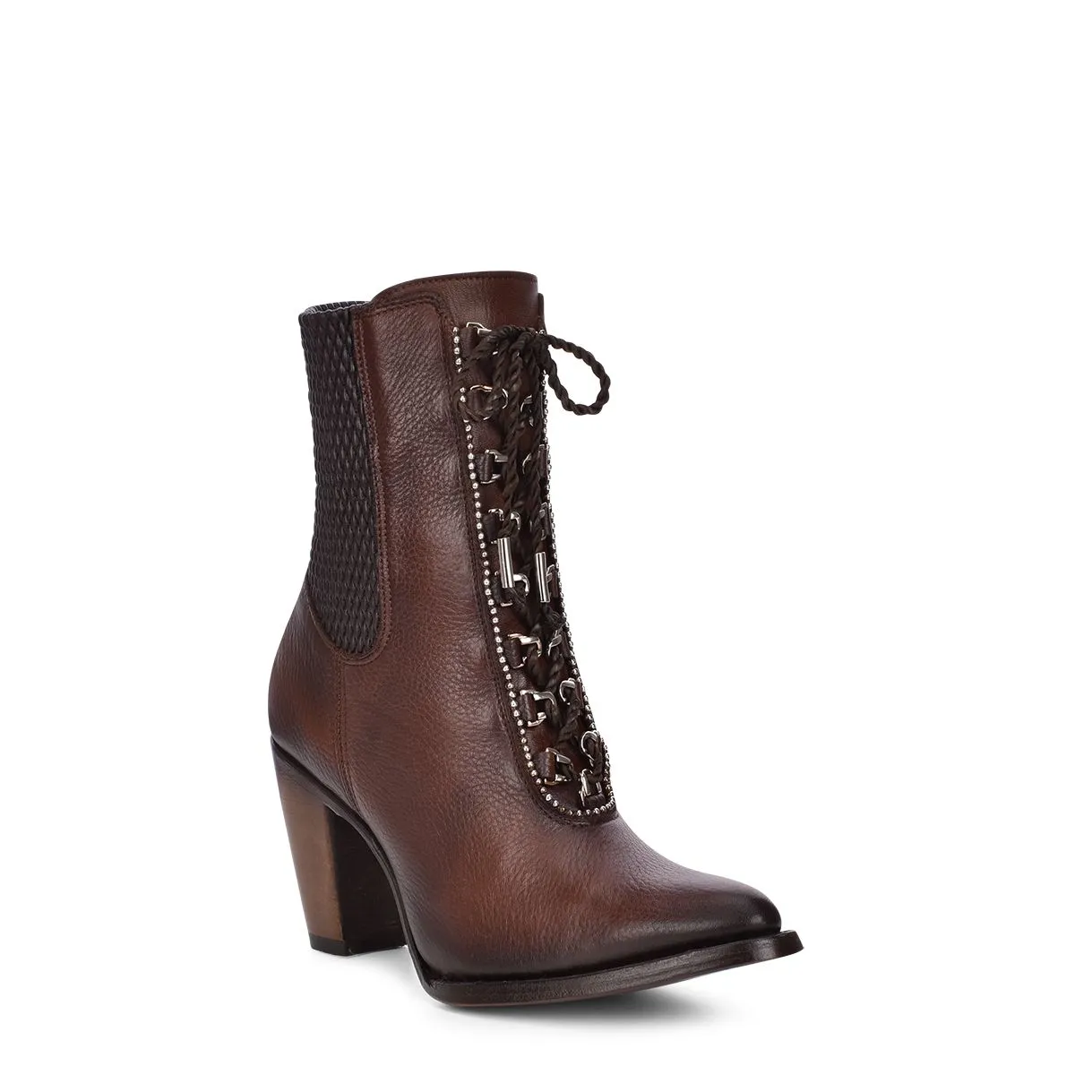 3F84RS - Cuadra chocolate Paris Texas cowboy leather ankle boots for women