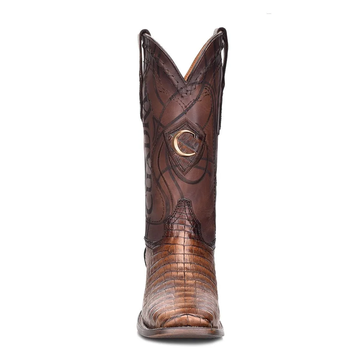 3Z1OFY - Cuadra maple cowboy rodeo caiman belly leather boots for men