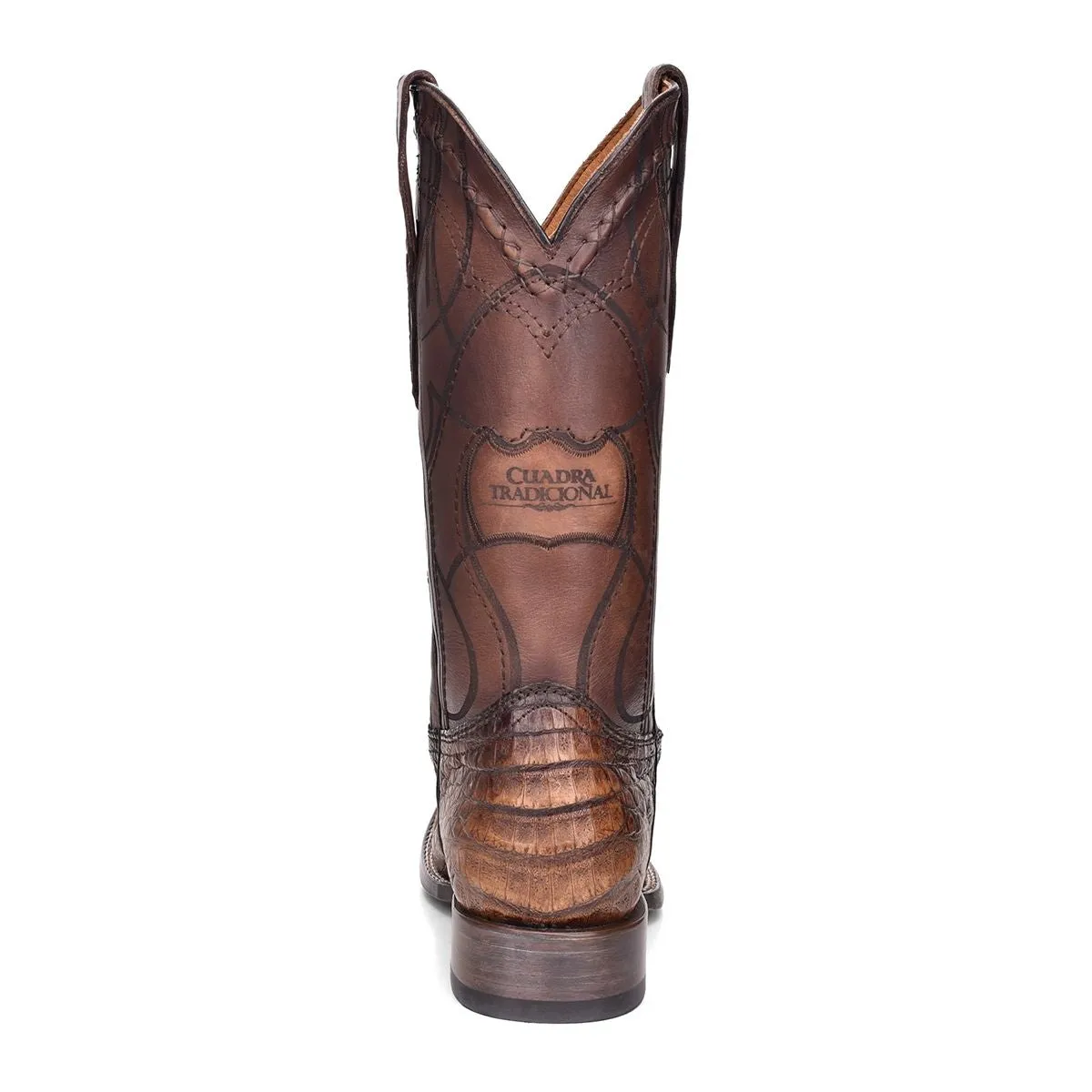 3Z1OFY - Cuadra maple cowboy rodeo caiman belly leather boots for men