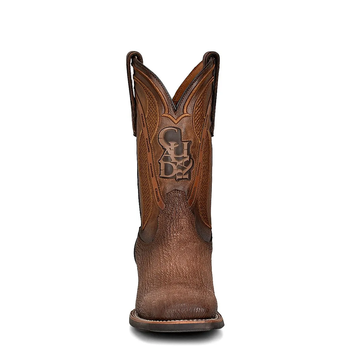 4L02TI - Cuadra brown cowboy western elephant boots for men