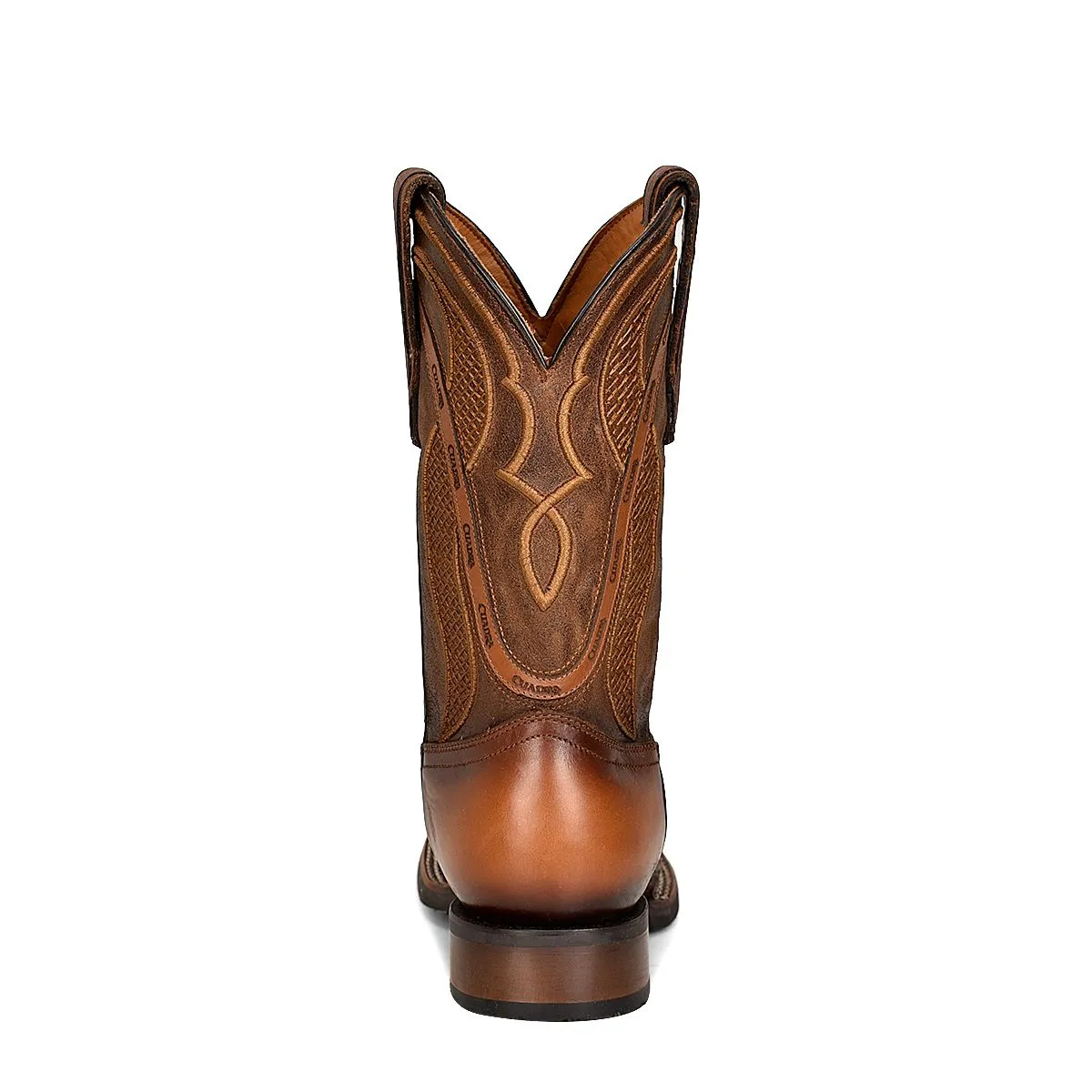 4L02TI - Cuadra brown cowboy western elephant boots for men