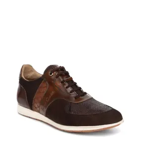 54KPMVL - Cuadra brown casual fashion pytnon sneaker shoes for men