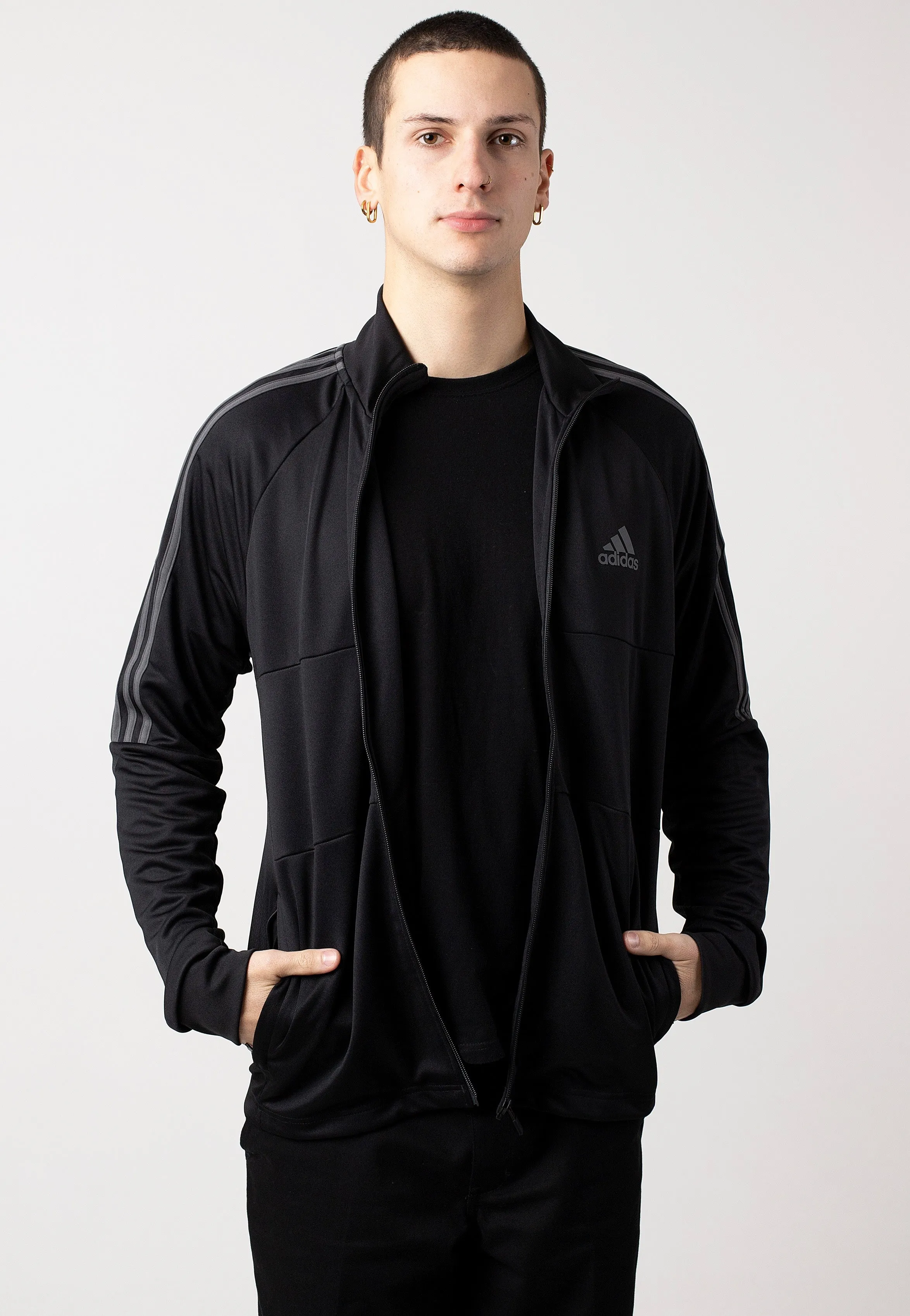 Adidas - M Sereno Tj Black/Gresix - Track Jacket