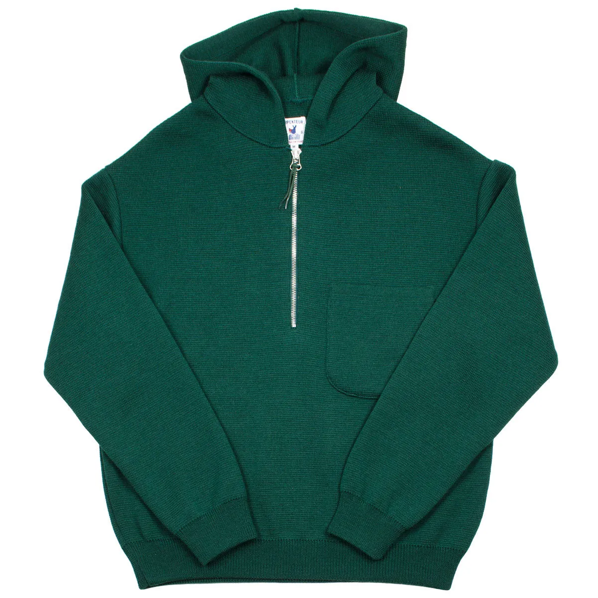 Arpenteur - Cosmo Hoodie - Green Wool Milano Knit