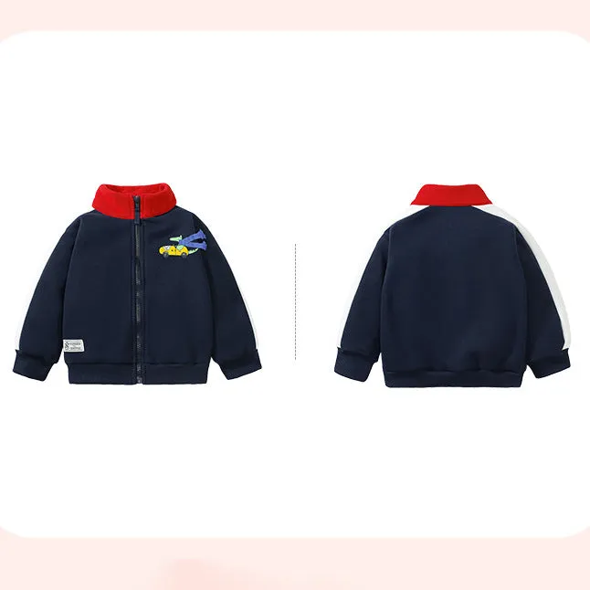 Baby Kid Boys Color-blocking Cartoon Jackets Outwears Wholesale 231130269