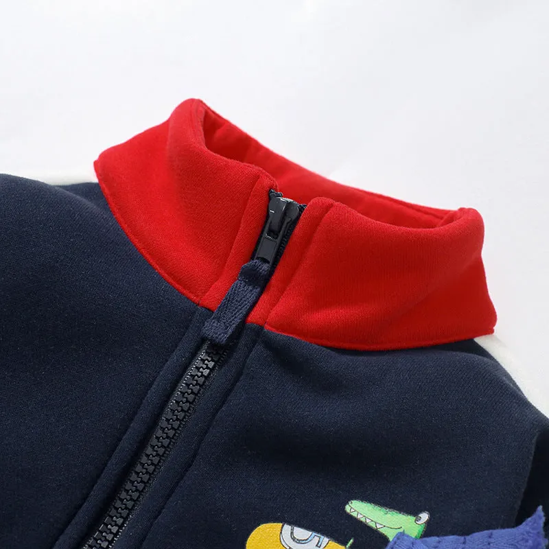 Baby Kid Boys Color-blocking Cartoon Jackets Outwears Wholesale 231130269