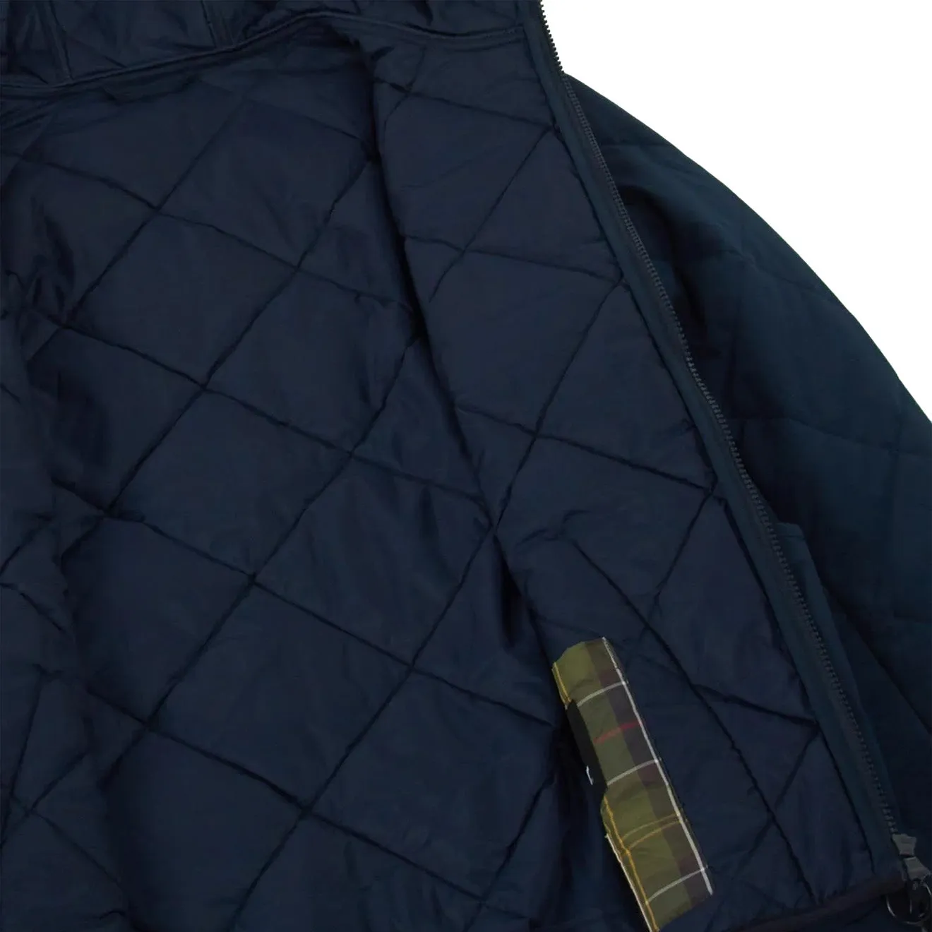 Barbour Hooded Liddesdale Quilted Jacket Navy