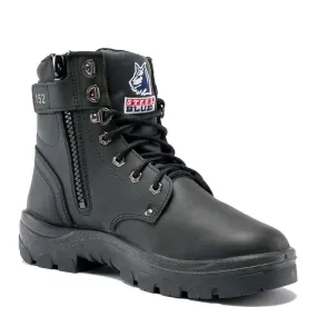 Black Argyle® Zip Work Boots 312152