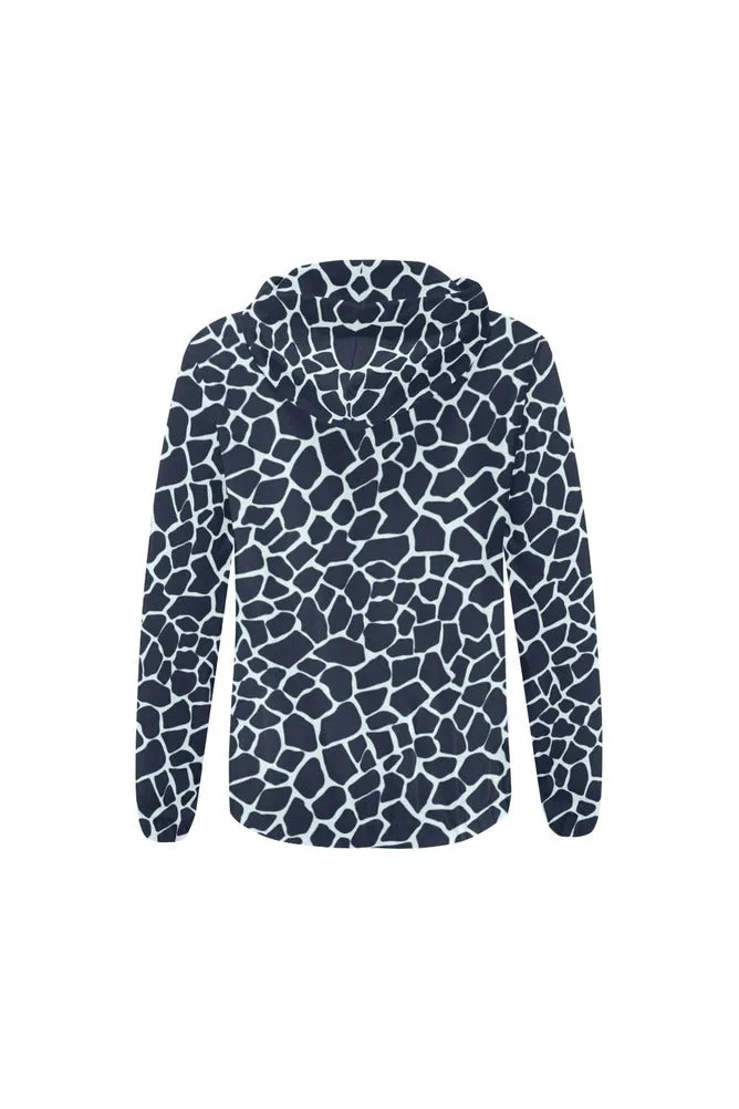 Blue Giraffe Full Zip Hoodie for Women