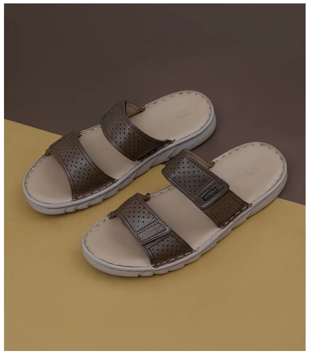 BM3884-BROWN-Men Slipper