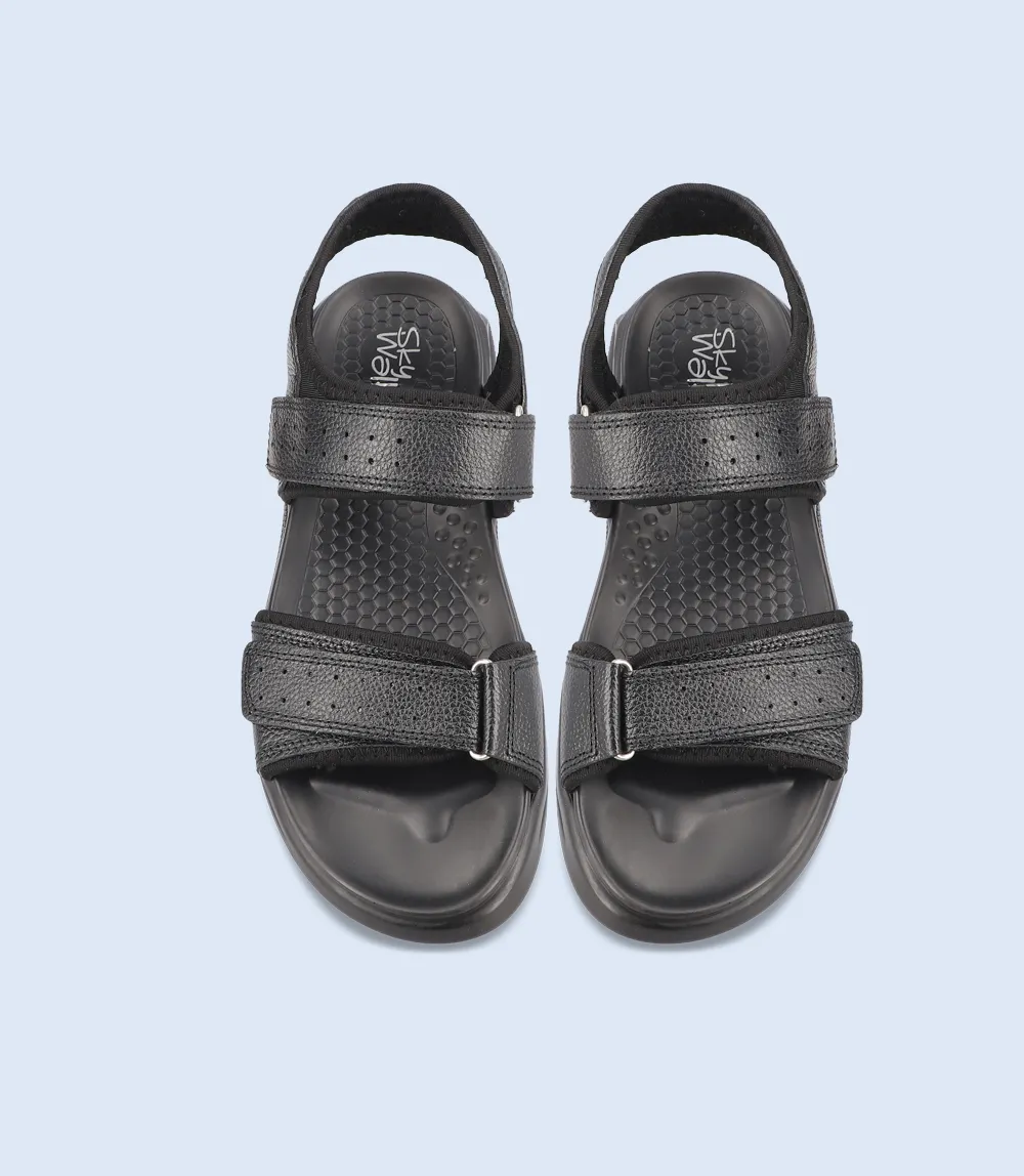 BM4417-BLACK-Men Comfort Sandal