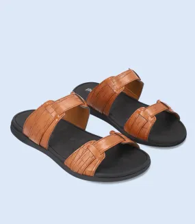 BM4653-TAN-Men Slipper