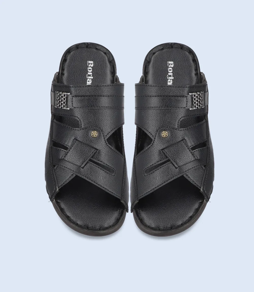 BM4924-BLACK-Men Slipper