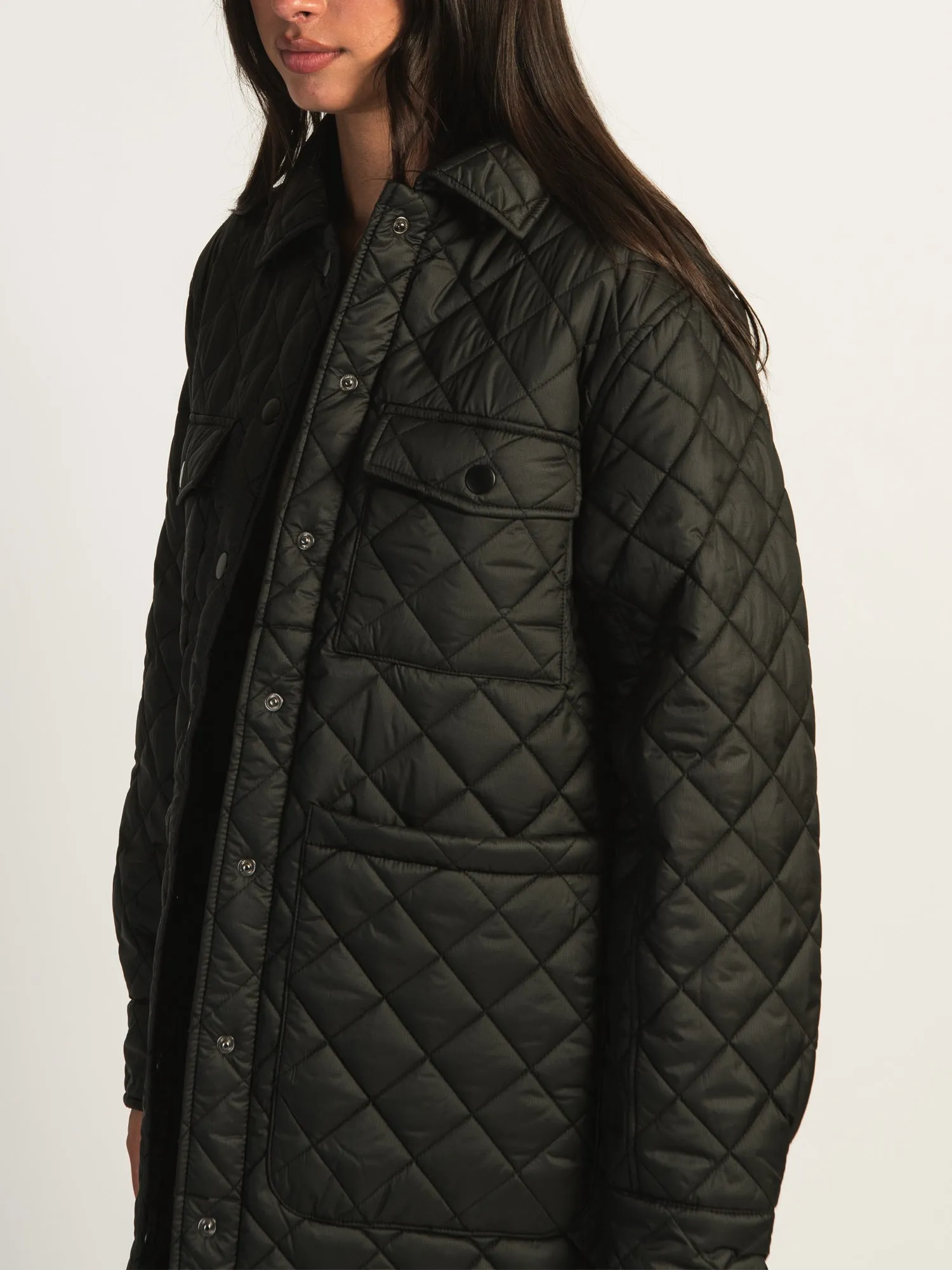 B.YOUNG ALETTA QUILTED PUFF SHIRT JACKET