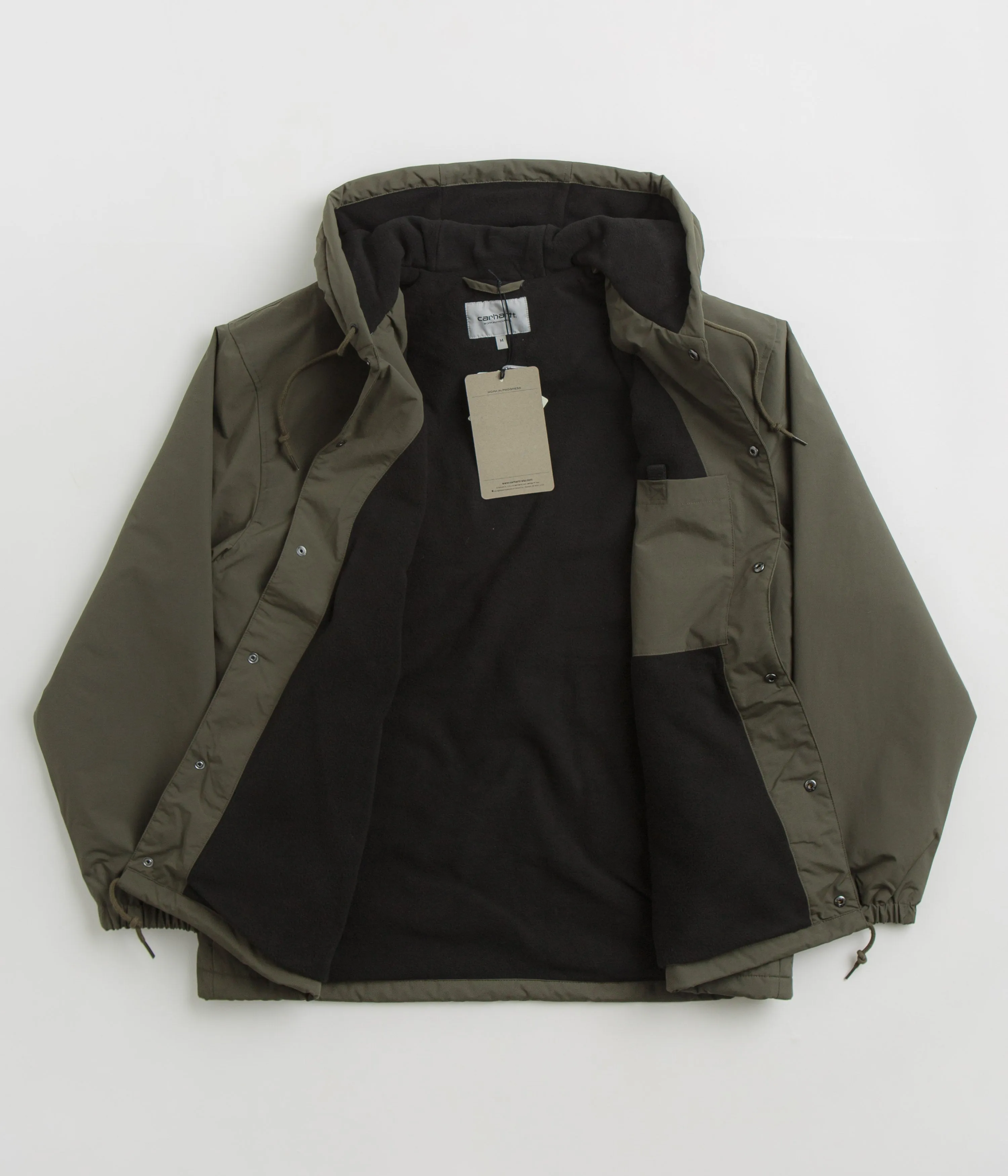 Carhartt Hooded Coach Jacket - Cypress / Black