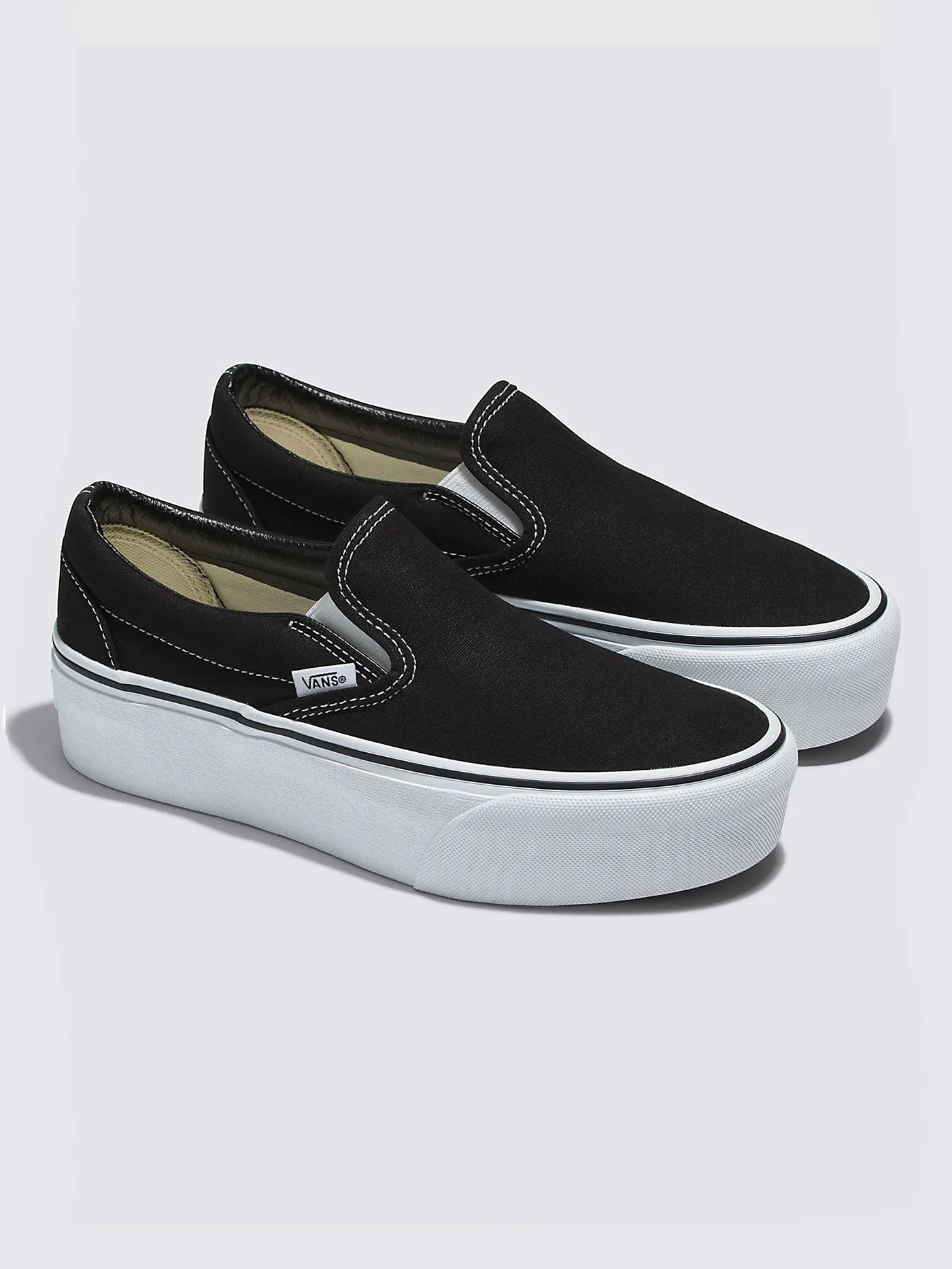 Classic Slip-On Stackform Black/True White Shoes