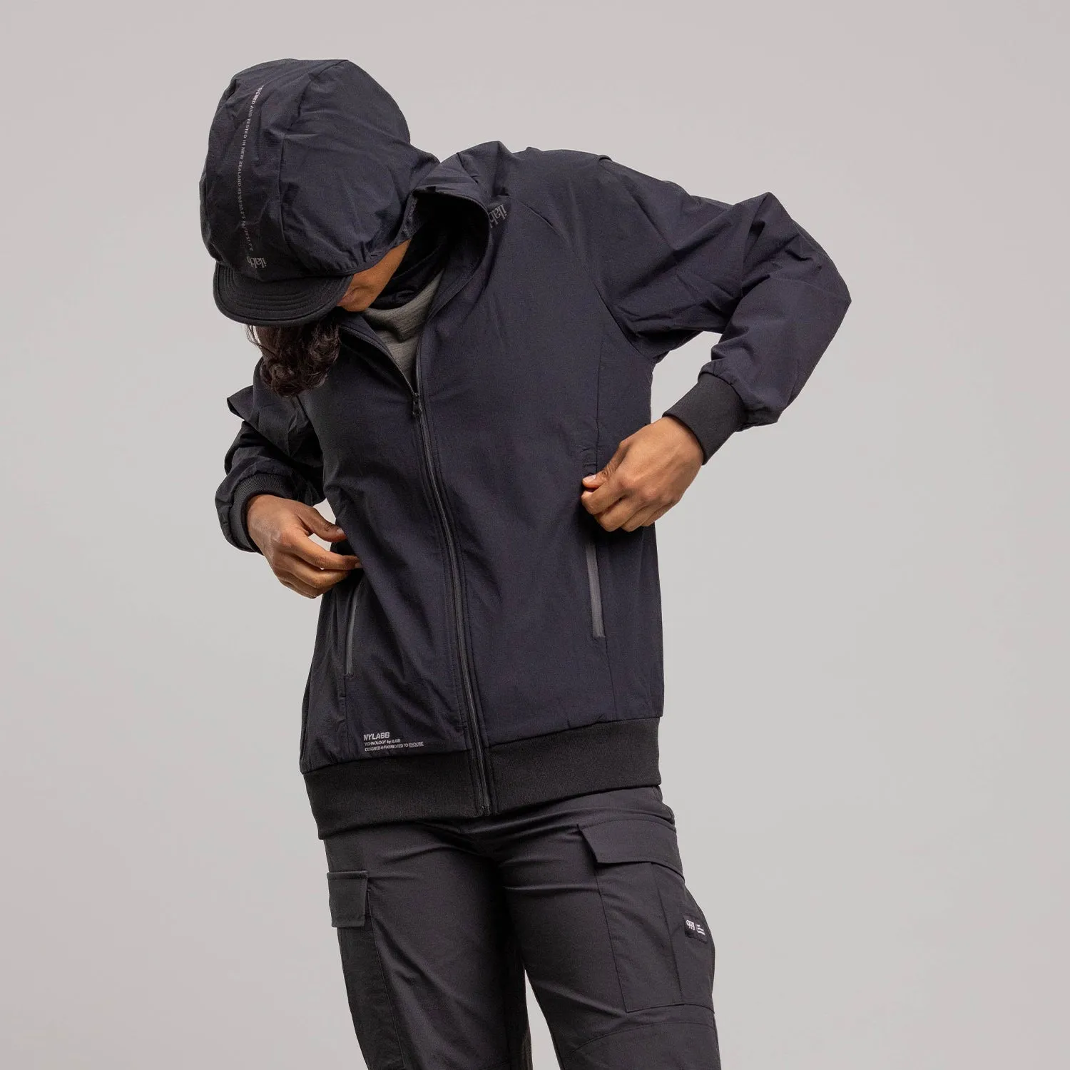 Commuter Hooded Shell - Unisex BLACK