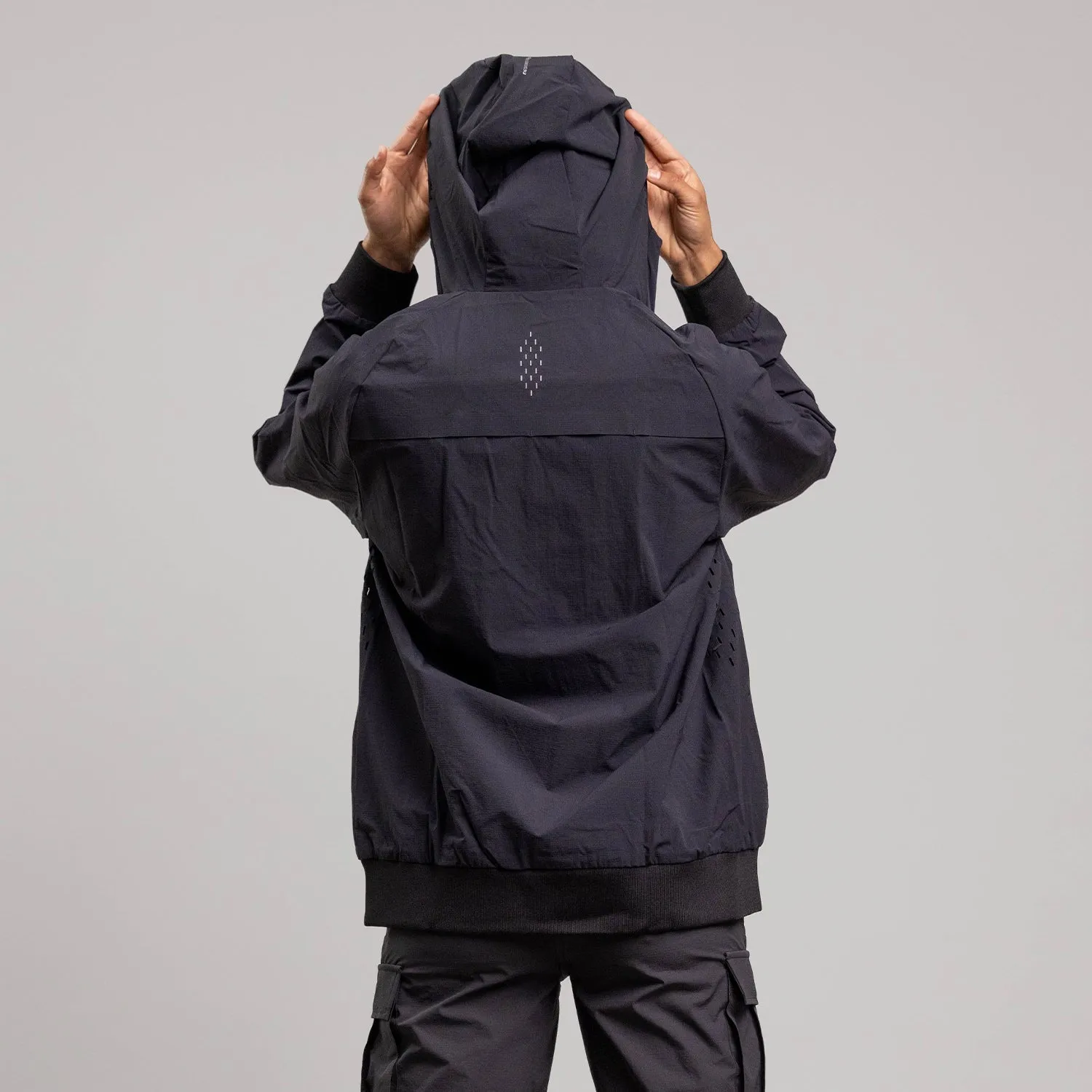 Commuter Hooded Shell - Unisex BLACK