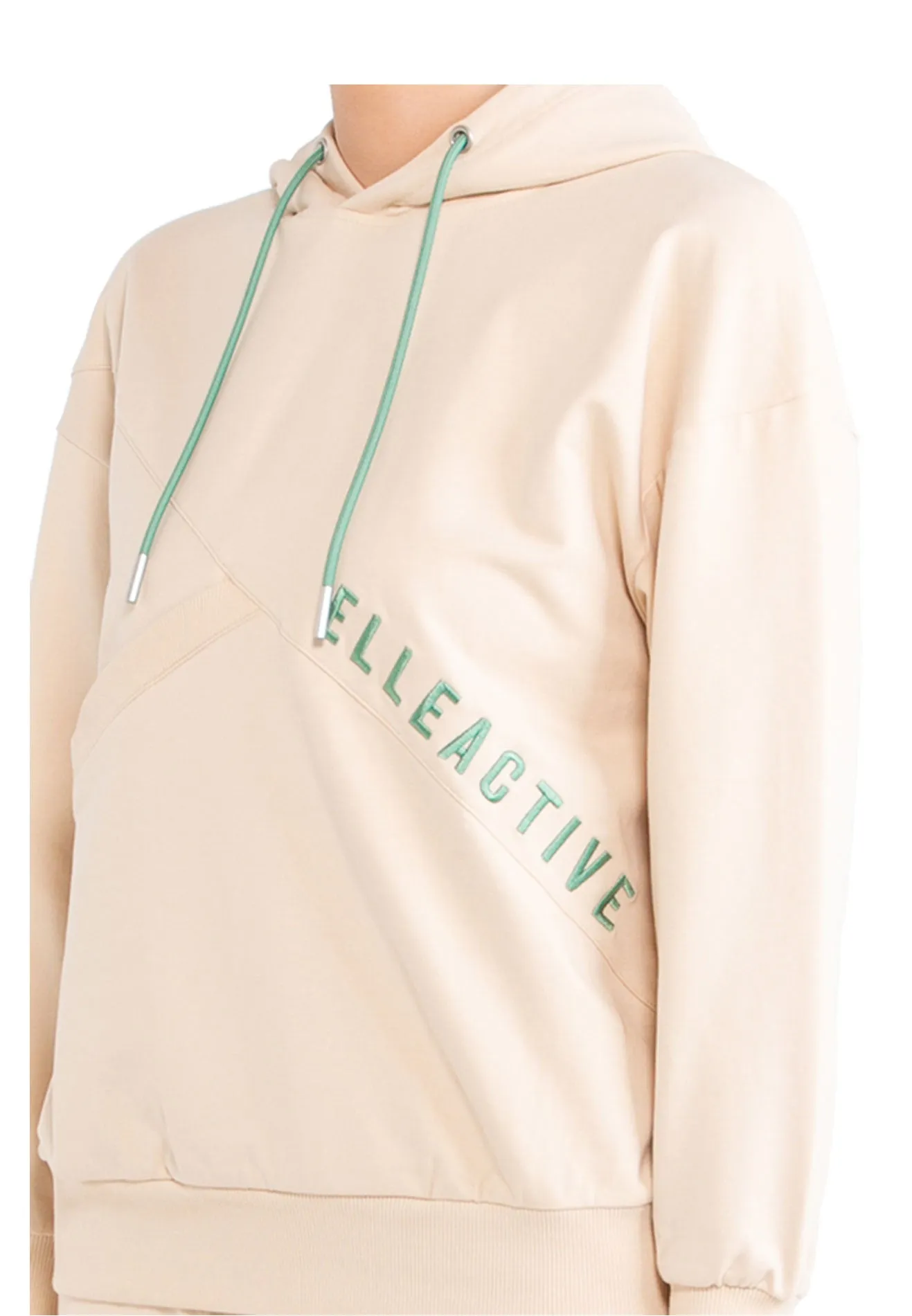 ELLE Active Logo Drawstring Hoodie