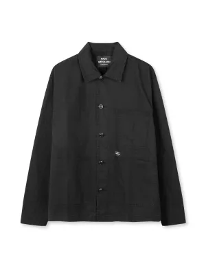 Fine Twill Chore Jacket, Black