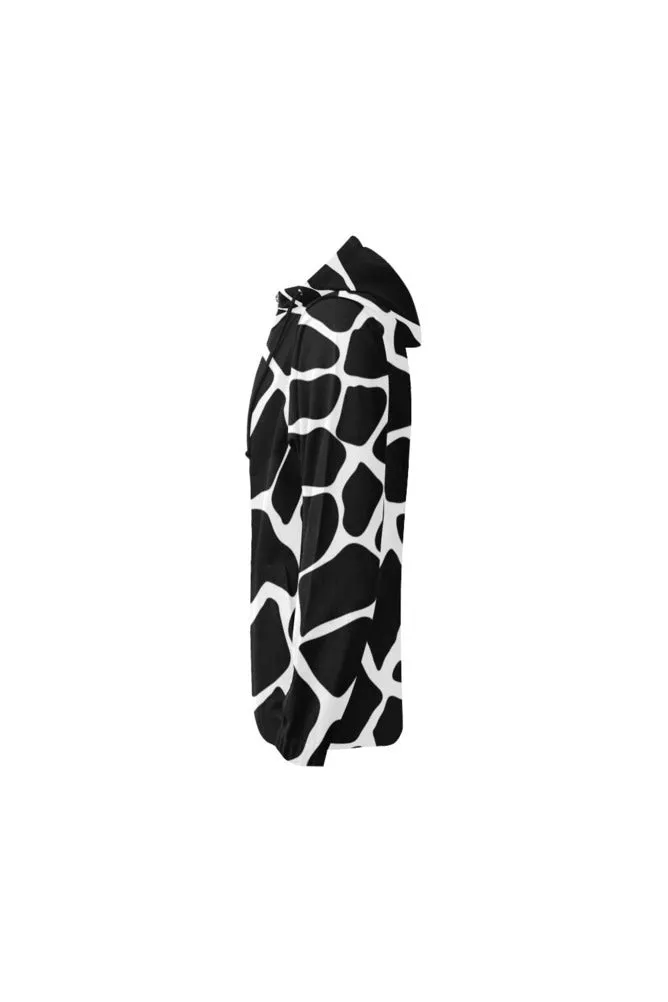 Giraffe Print Full Zip Hoodie for Women