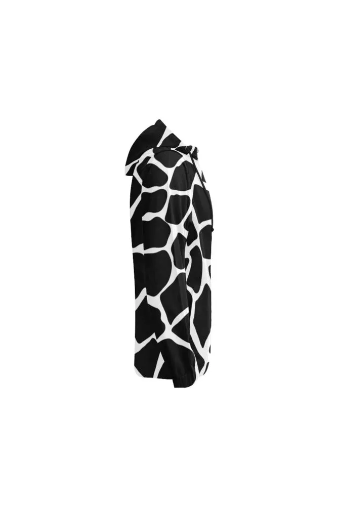 Giraffe Print Full Zip Hoodie for Women