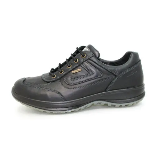 Grisport Airwalker Black Shoes Leather Walking Shoe Water Resistant Comfort