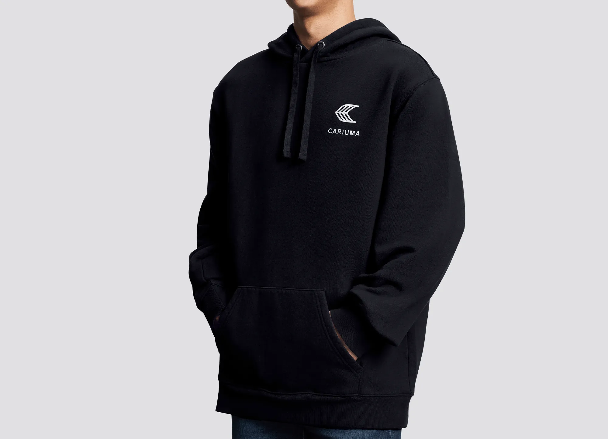 Hoodie Black with Off-White Logo