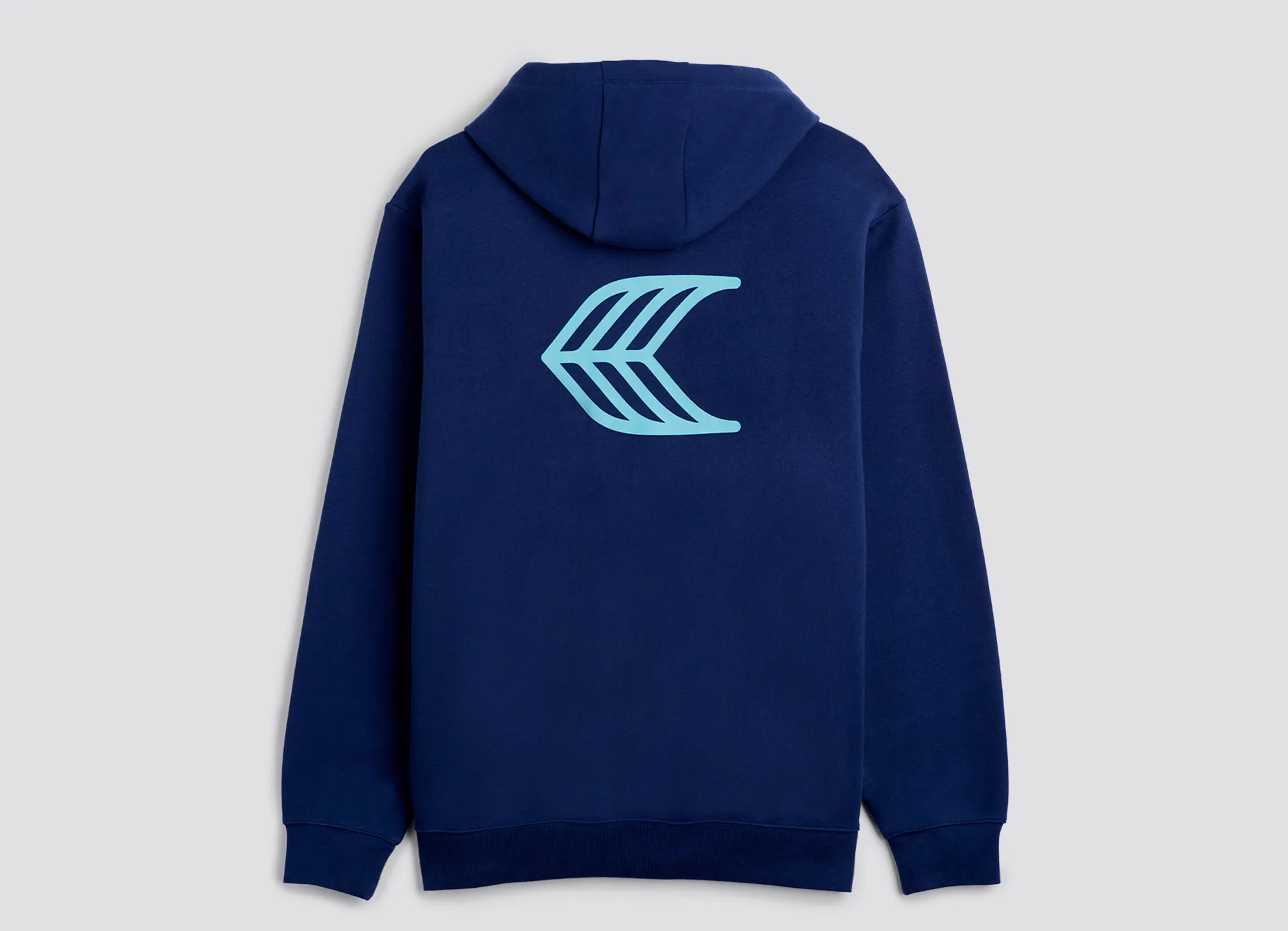 Hoodie Navy with Blue Logo