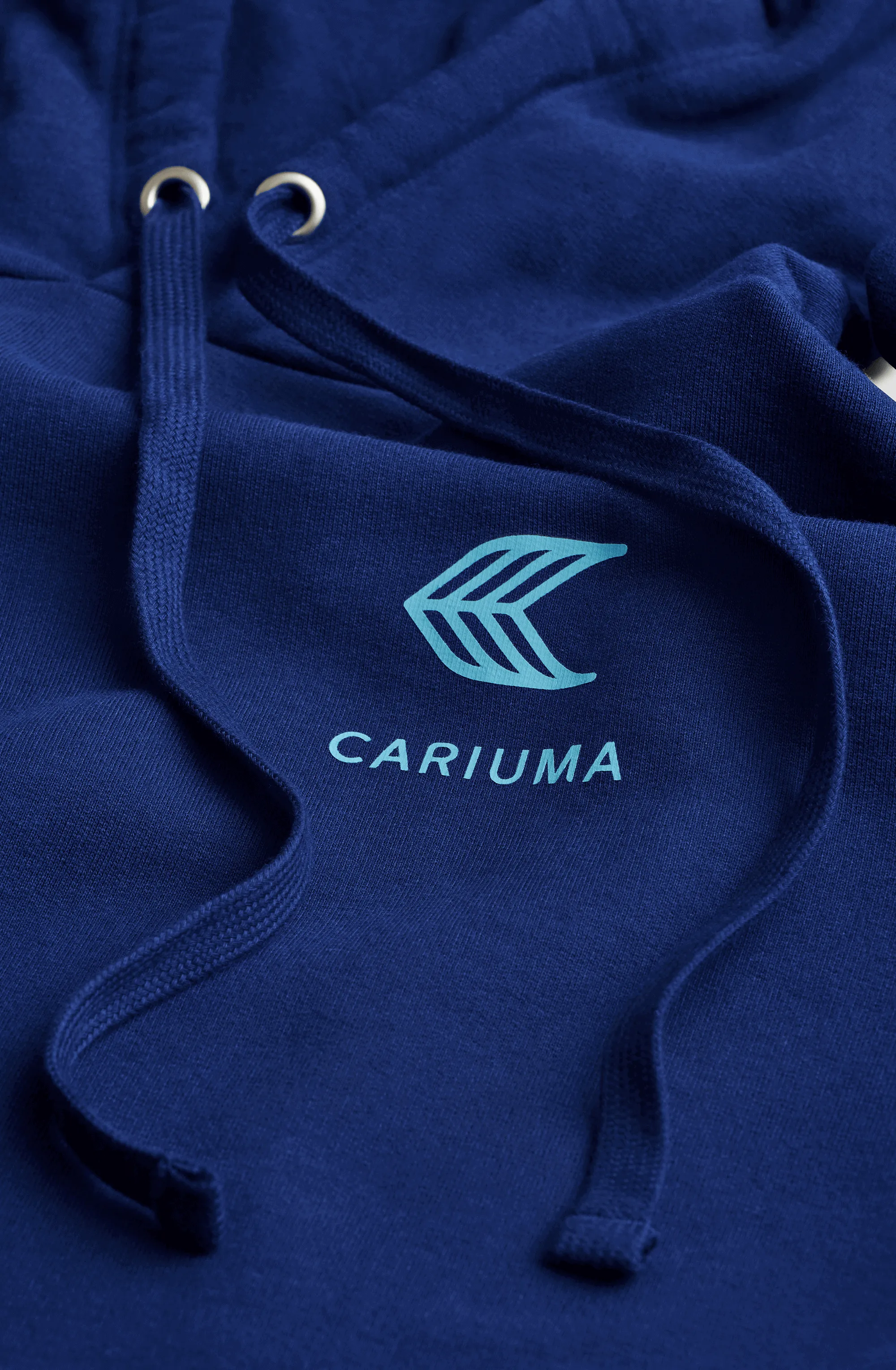 Hoodie Navy with Blue Logo