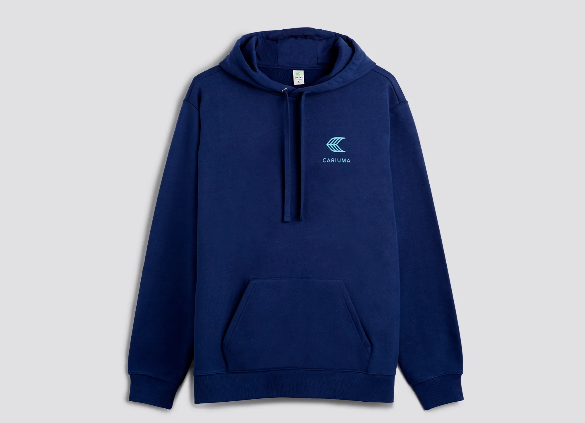 Hoodie Navy with Blue Logo