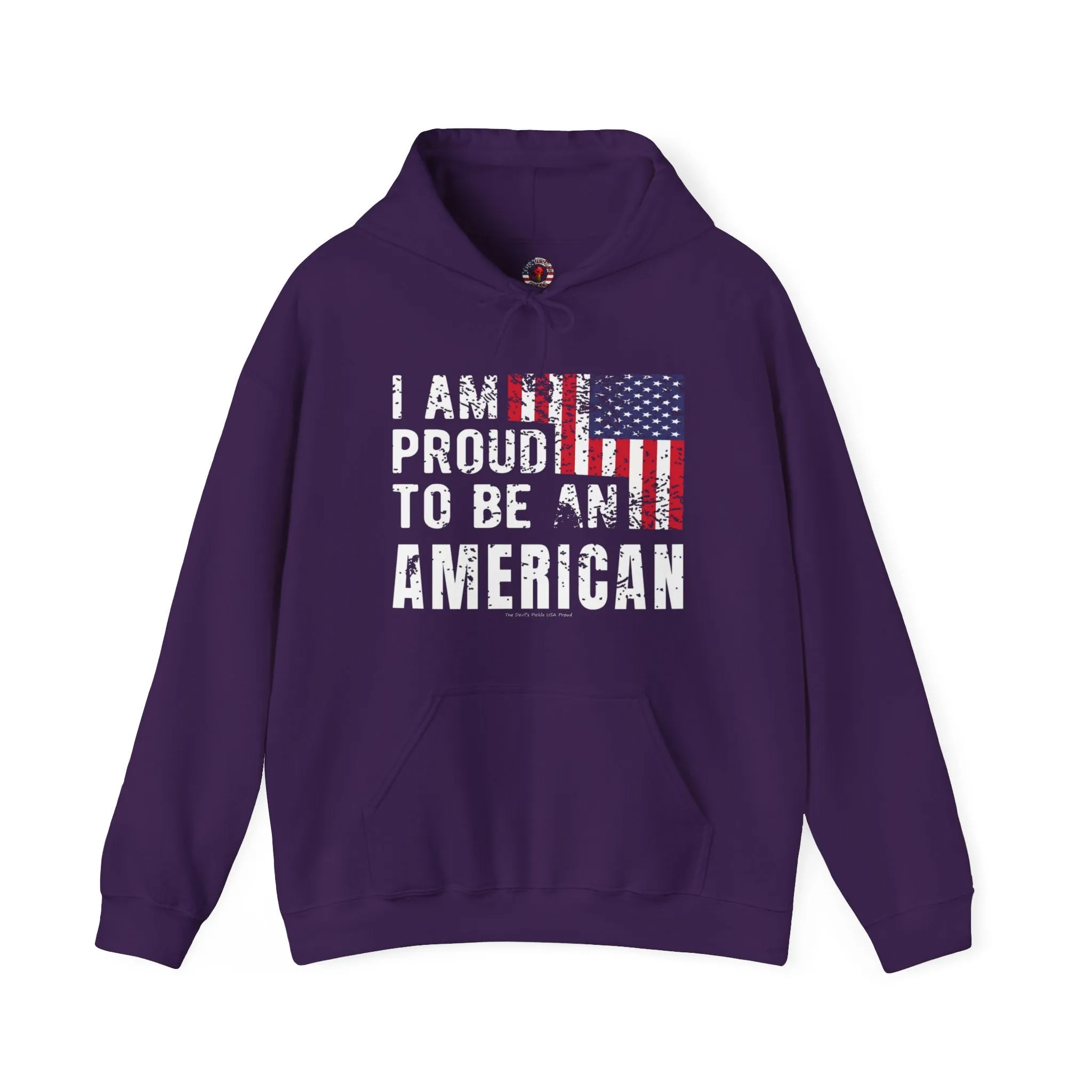 I Am Proud To Be An American Hooded Sweatshirt