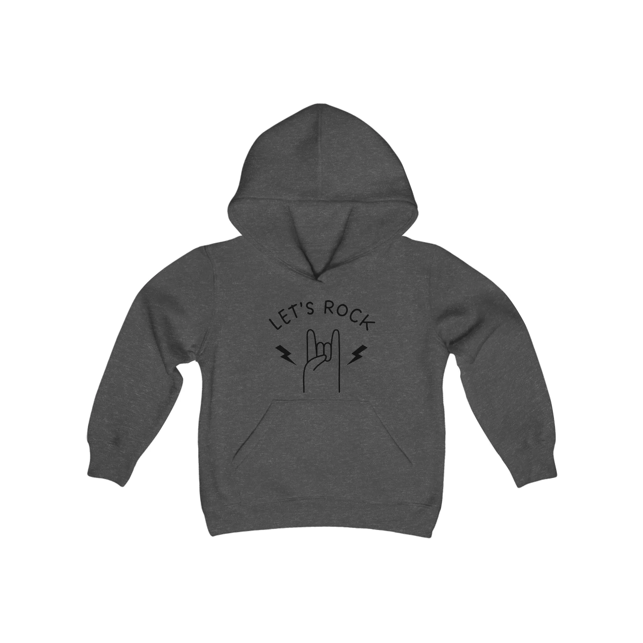 Let's Rock - Youth Heavy Blend Hooded Sweatshirt