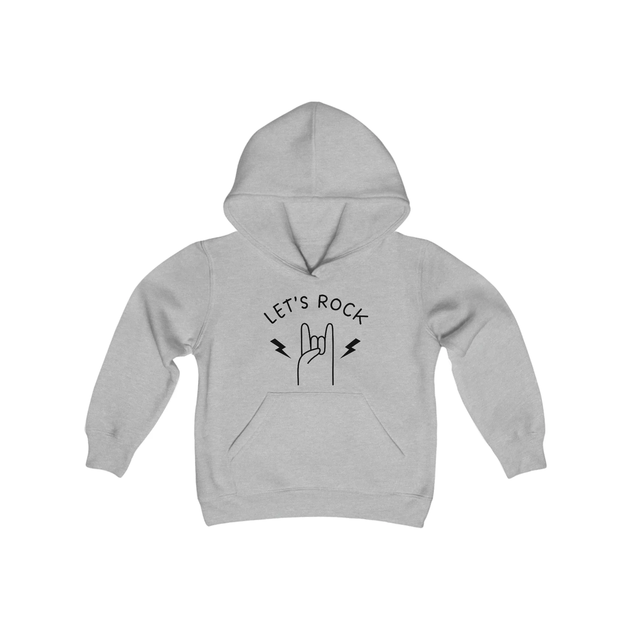 Let's Rock - Youth Heavy Blend Hooded Sweatshirt