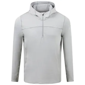 Liam Hooded Half Zip Mid Layer Alloy - 2024